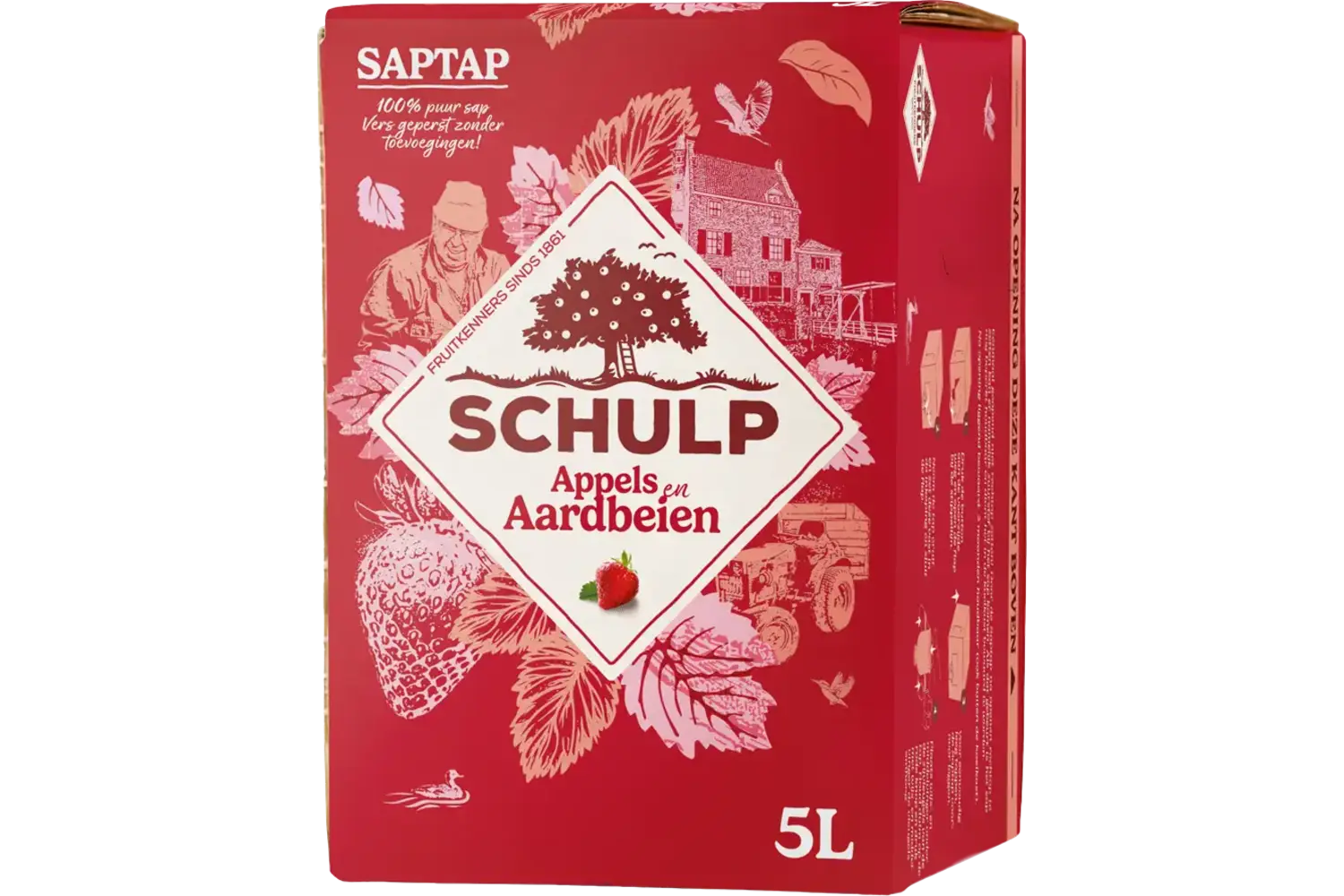 SapTap Appel-Aardbei 5ltr kist 3 stuks